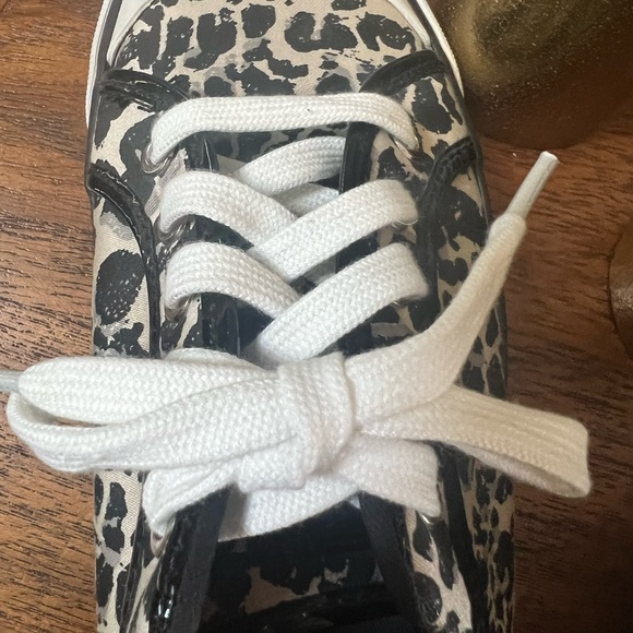 Coach Black and White Leopard Print Sneakers - Picture 2 of 16